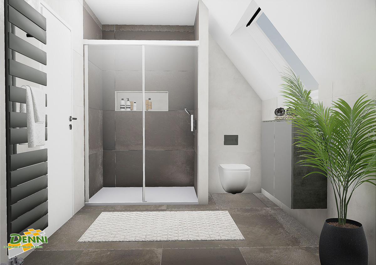 Meuble de bains Argona Chêne Blanc 122 cm :